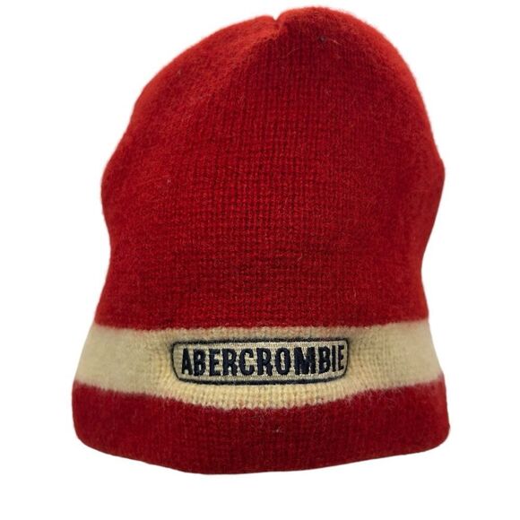 Vintage y2k 100% wool Abercrombie & Fitch hat beanie - Picture 1 of 12